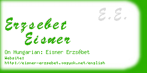 erzsebet eisner business card